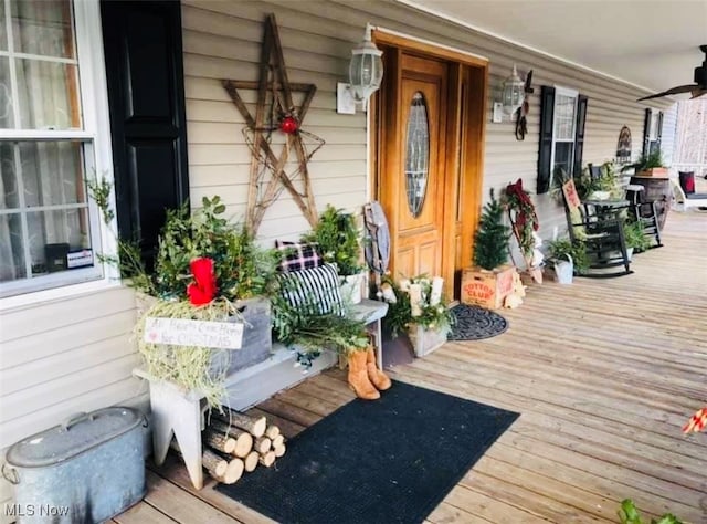 view of deck