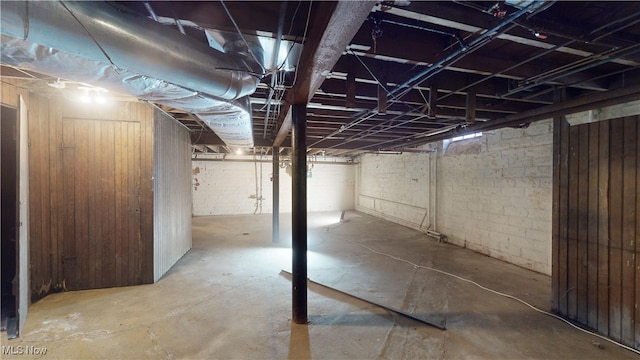 view of basement