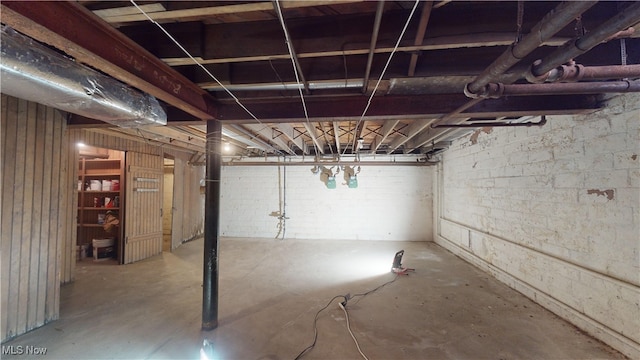 view of basement