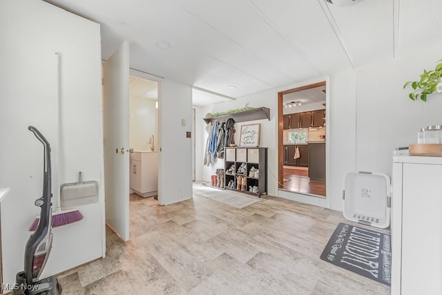 interior space featuring hardwood / wood-style flooring