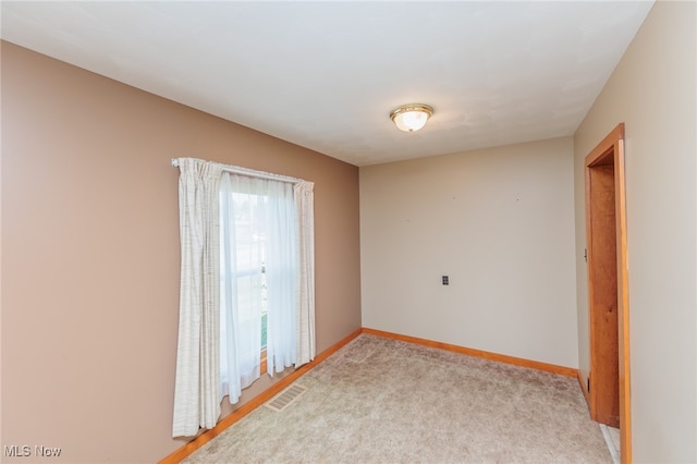 view of carpeted empty room