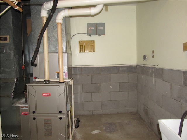 view of utility room