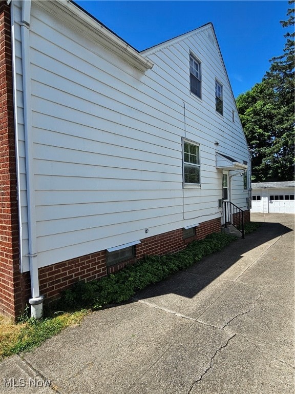 view of home's exterior