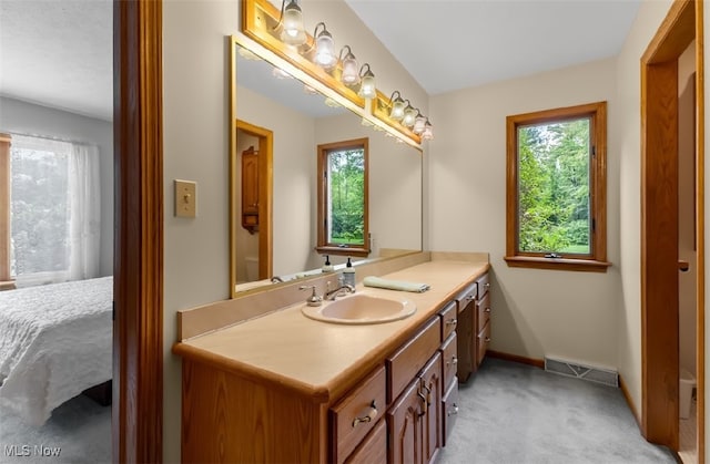 bathroom with vanity