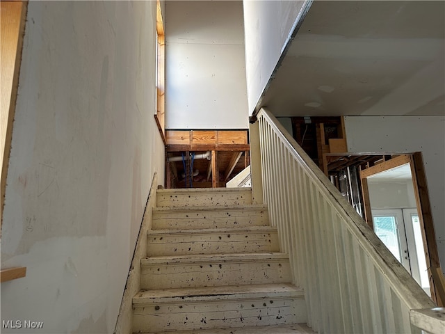 view of staircase