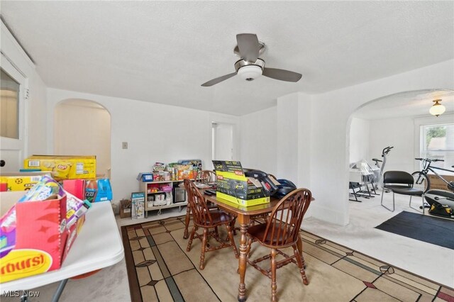 14631 Granger Rd, Maple Heights, OH 44137 - recreation room with arched walkways and carpet