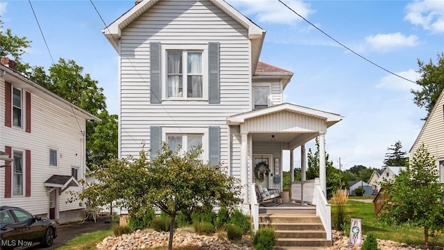 view of front of house with a porch