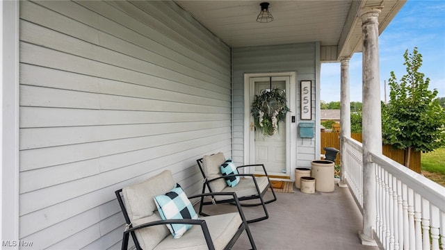 view of balcony