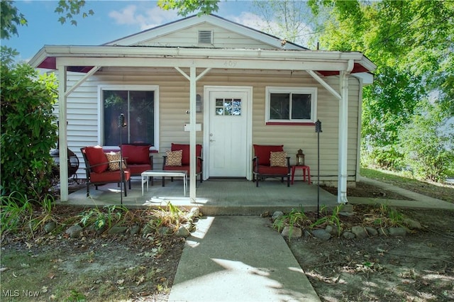 view of front of house with a porch