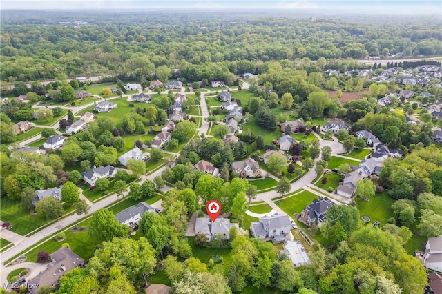 birds eye view of property