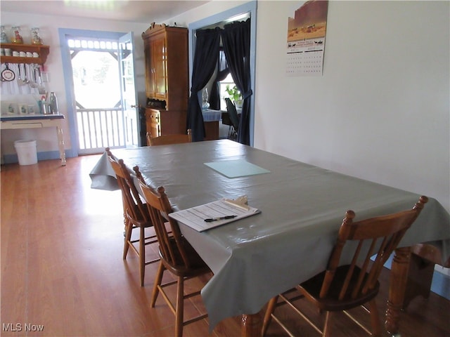 dining room featuring hardwood / wood-style floors