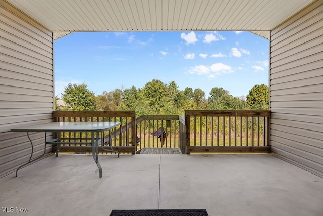 view of balcony