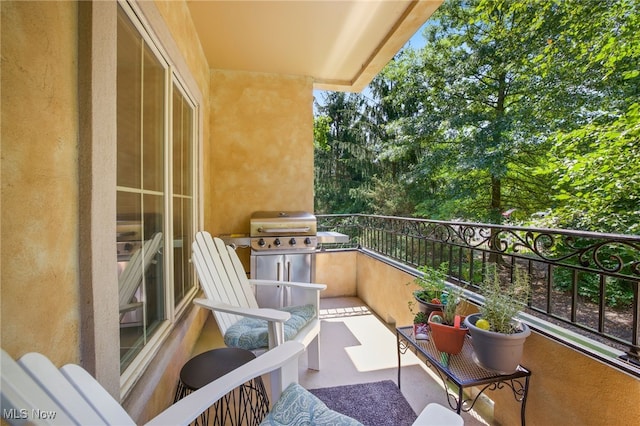 balcony with grilling area