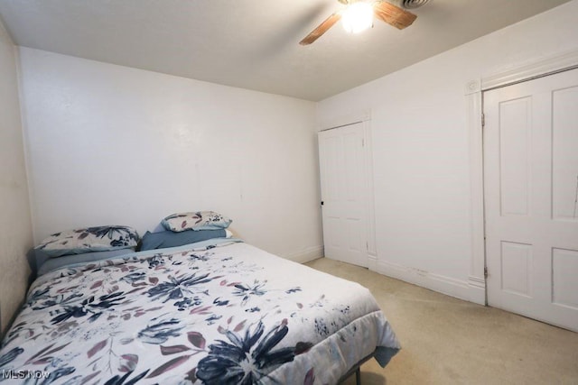 1631 Globe St, East Liverpool, OH 43920 - bedroom featuring light colored carpet and a ceiling fan