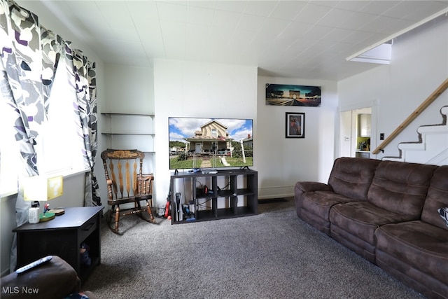 1631 Globe St, East Liverpool, OH 43920 - carpeted living area with stairway