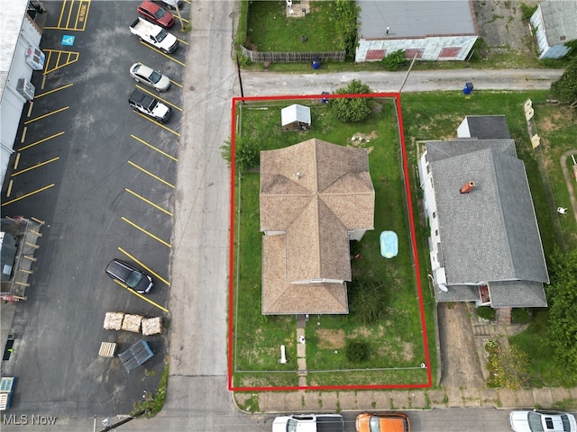 1631 Globe St, East Liverpool, OH 43920 - aerial view of property and surrounding area with property boundaries highlighted