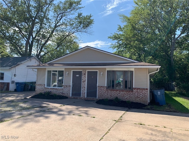 view of front of home