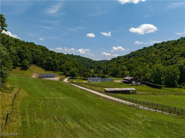 view of home's community with a rural view