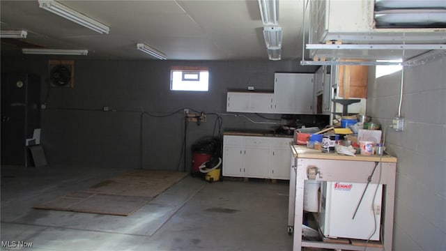 view of basement