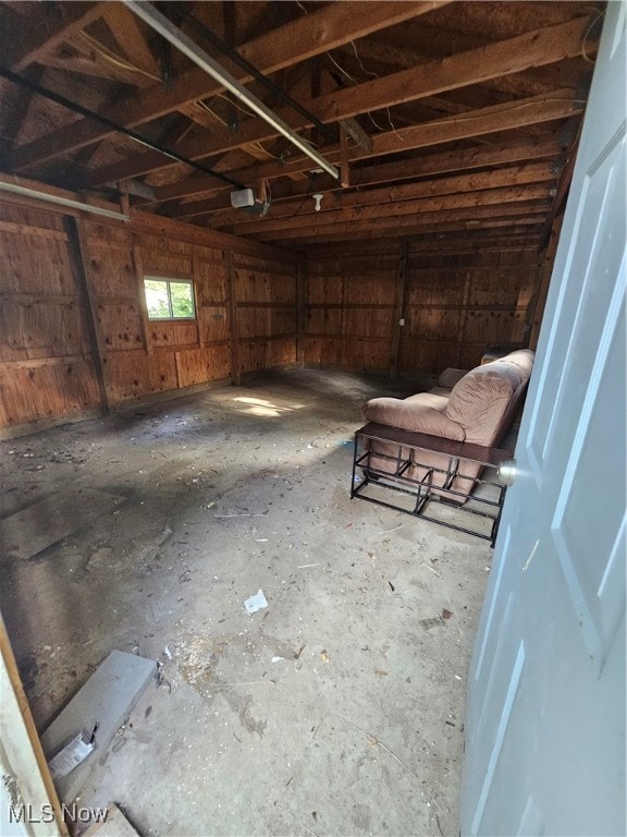 miscellaneous room with a garage