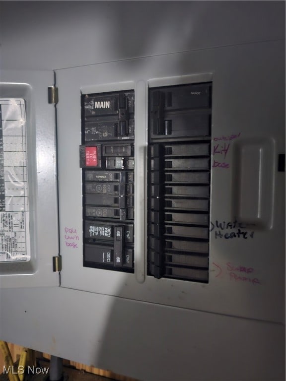 utility room featuring electric panel