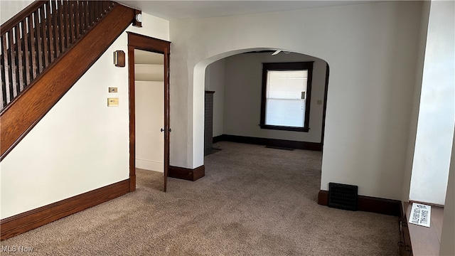 view of carpeted empty room