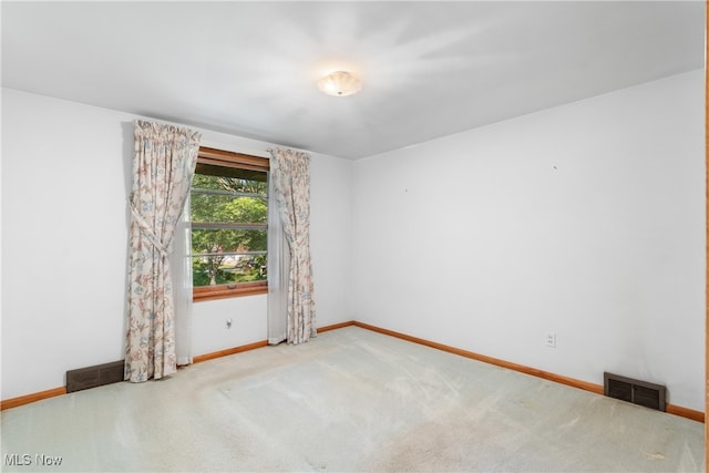 view of carpeted empty room