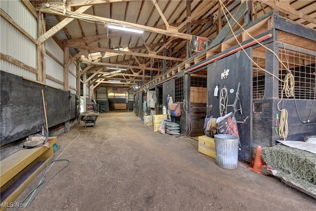 view of horse barn