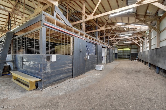 view of horse barn