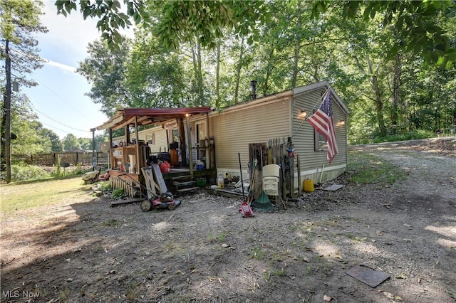 view of rear view of property