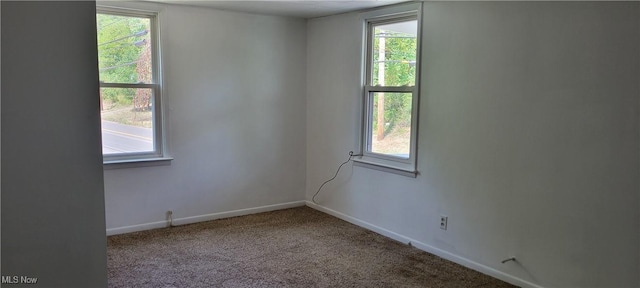 100 Phillips St, Marietta, OH 45750 - unfurnished room with plenty of natural light, baseboards, and carpet floors