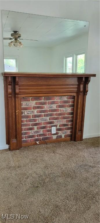100 Phillips St, Marietta, OH 45750 - details with baseboards and carpet floors