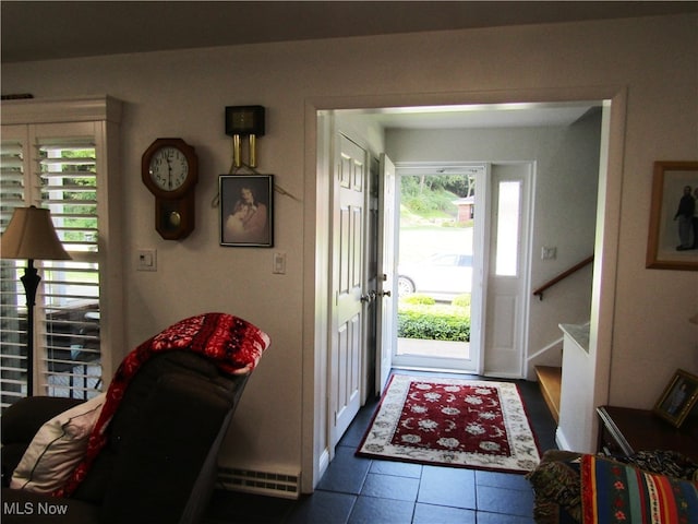 view of tiled entryway