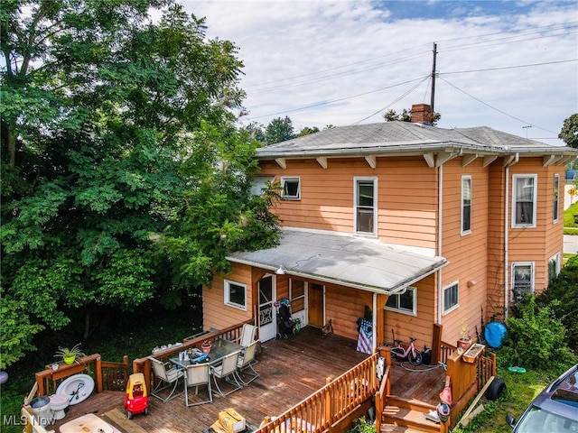 exterior space with a deck