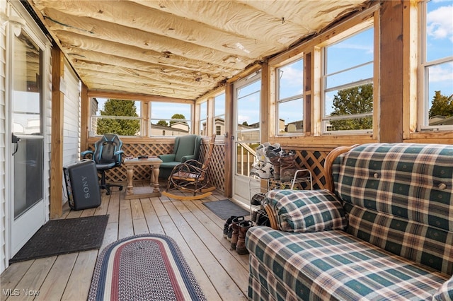 sunroom featuring plenty of natural light