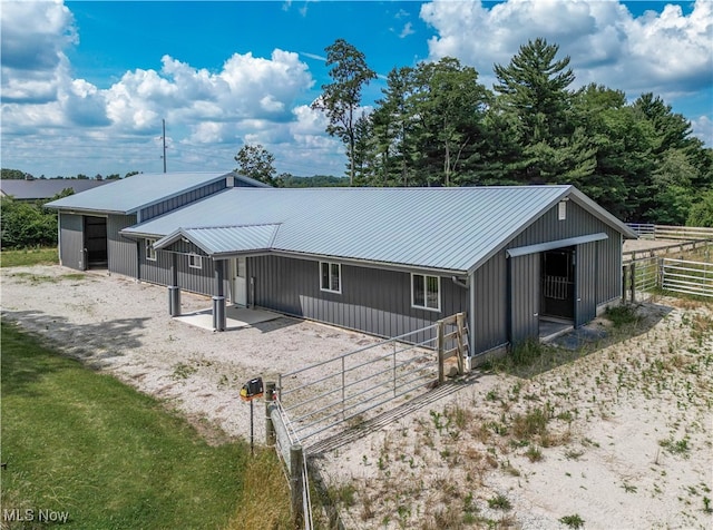 view of horse barn