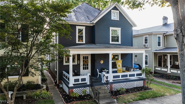 view of front of home with a porch