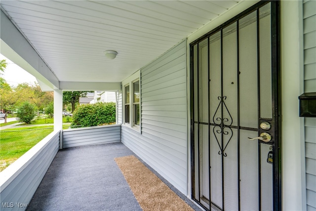 view of patio / terrace featuring a porch