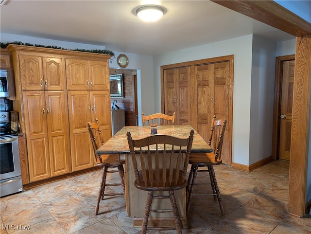 view of dining space