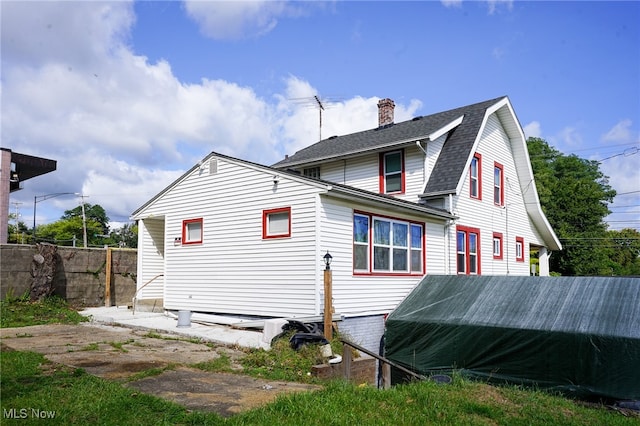 view of rear view of property