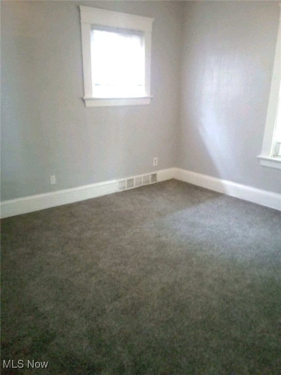 view of carpeted empty room