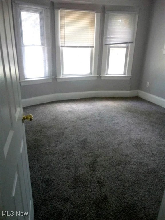 spare room featuring carpet