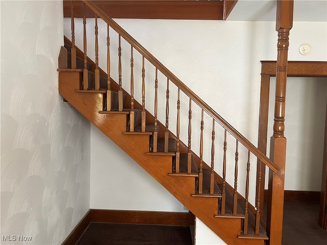 view of staircase