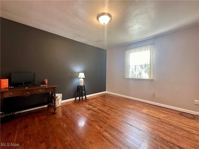 interior space featuring hardwood / wood-style flooring