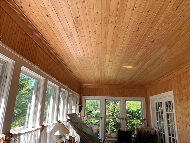 28815 State Route 7 N, Marietta, OH 45750 - unfurnished sunroom with a wealth of natural light and wood ceiling