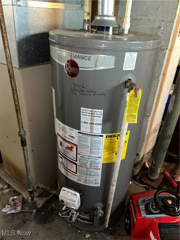 utilities with gas water heater