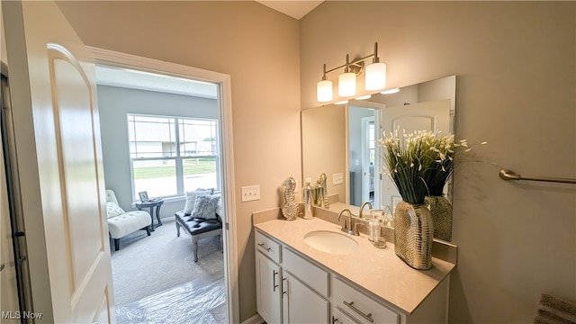 bathroom featuring vanity