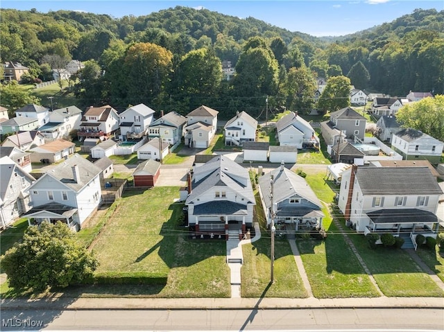 2110 Commerce St, Wellsburg, WV 26070 - bird's eye view featuring a forest view and a residential view