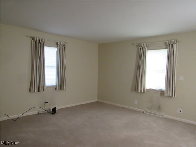 view of carpeted empty room