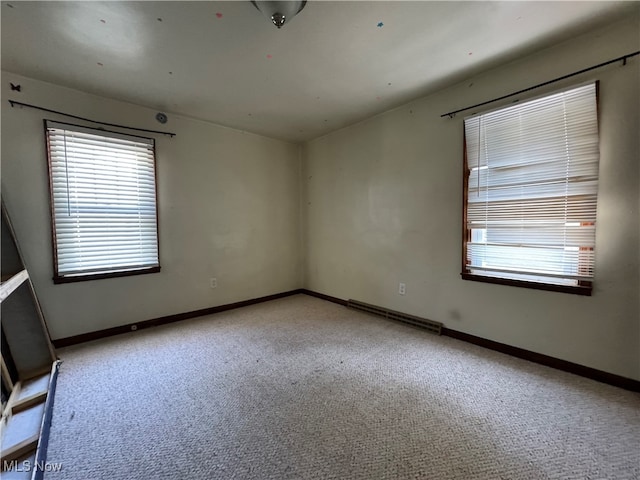 empty room with light carpet